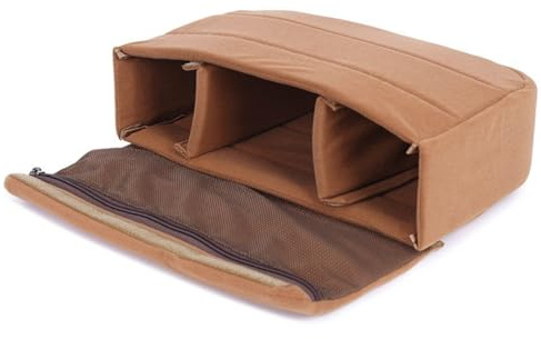 Zqxnt Custodia imbottita spessa per fotocamera con inserto rimovibile divisorio borsa fotografica antiurto divisore organizzazione borsa per fotocamera espandibile DSLR Gear per viaggi, A