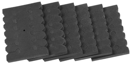 LIGHTAOTAO Separador de Flechas de Espuma Rectangular Negra 6 Piezas, Soporte Ajustable para Accesorios de Caza al Aire Libre, Organizador Práctico para Tiro y Almacenamiento