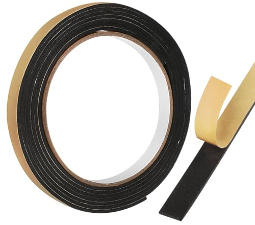 BESTOMZ 2 m sealing tape, anti-fouling sealing tape, strips, kitchen hobs, ceramic hob, bathroom tool (black)