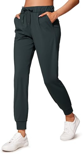 CRZ YOGA Femme Pantalon de Jogging Cordon de Serrage Décontracté Athlétique Survêtement avec Poches Latérales - 71cm