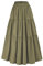Damen Retro Maxirock Elastische Hohe Taille Röcke Mit Taschen Gestufter Elegant Rock Armeegrün XXL