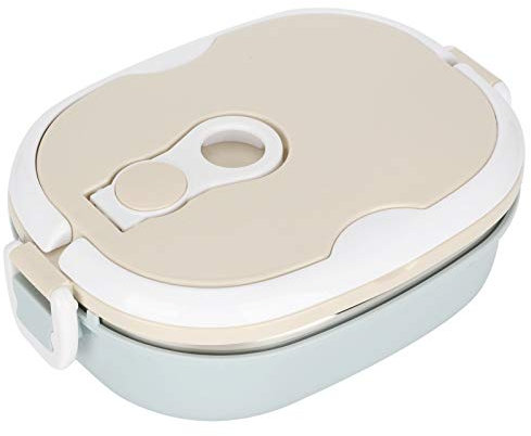 Récipient de Nourriture Isotherme Lunch Box Portable en Acier Inoxydable isolé Récipient de Nourriture Thermique pour étudiant Enfants Work2 Couche 1800ml (1 couche