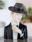 Casablanca Figur Gentleman mit Whiskyglas - Poly, grau/schwarz, glänzend, H26cm B16cm T14,5cm - Dekoration, Sammlerstück, Geschenk, Kunstwerk