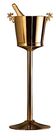 Perfetto per Bottiglie di Birra, Grande refrigeratore per Vino Indipendente in Acciaio Inossidabile, refrigeratori per Vino e Cantina con Secchiello per Il Ghiaccio, Accessori per Cucina e b