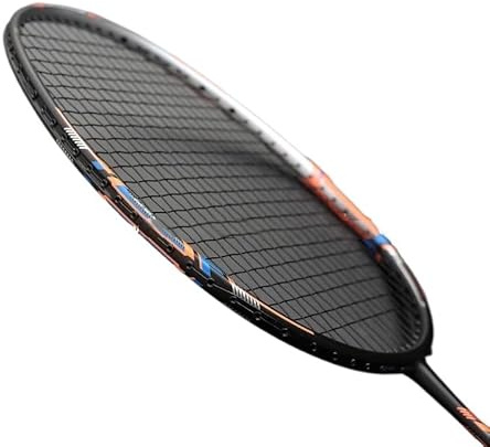 WANGBINGXING Badminton Set Raquetas de bádminton Fibra Carbono, tensión 22-35 lbs, 13 kg, for Entrenamiento, Deportes Velocidad, for Adultos(Noir)