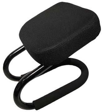 Milageto Tabouret de Méditation Ergonomique à Genoux, Siège Compact et Robuste pour Prière à Domicile, Cadre Métallique, Coussin Respirant en Mousse Mesh pour Méditation Plus Profonde et Longue
