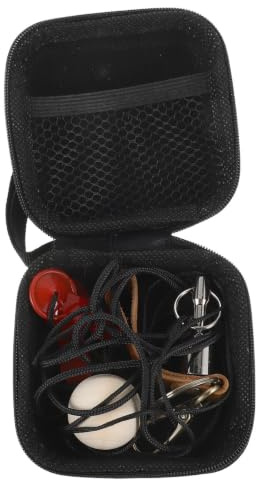 CIYODO Regulation Bocce Ball Set with Premium Wooden Target and Measuring Rope, Includes Magnetic Pick up Tool and Carry Bag, for Leisure Outdoor Recreation and Family Backyard Games