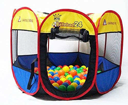 bällebad24 Tier Pool Ø 80cm Katzenpool Hundepool + 100 Bälle bunt,Bällchenbad, Bällebad Bälle, Baby Bälle, ohne gefährliche Weichmacher
