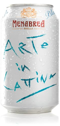 MENABREA - Birra Pils - Arte In Lattina - Cartone Da 24 Lattine - 330 ml