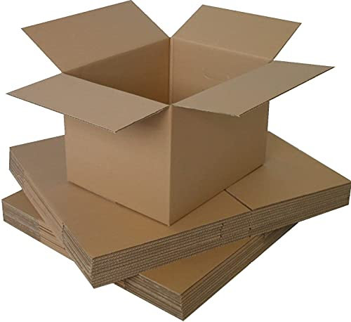 Box.it.pack.it 5 x small cardboard mailing packaging boxes - Size 6x4x4, Brown,one size