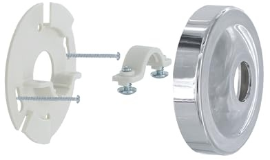 Danco 12005 Shower Arm Stabilizer Bracket and Flange Cover, 3.1 Inch, Chrome