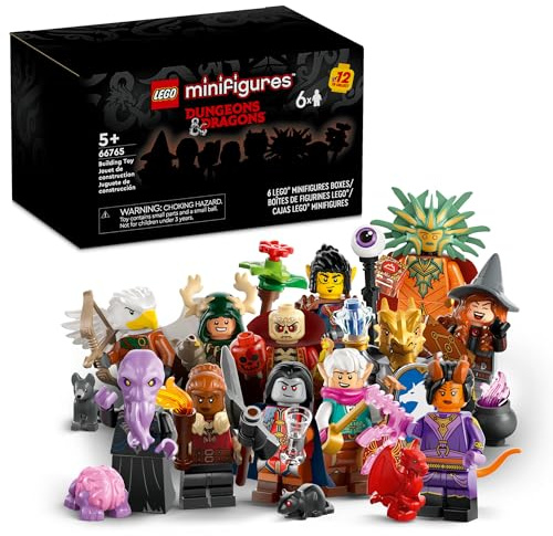 LEGO Minifigures Dungeons & Dragons 6 Pack - Toy for Boys & Girls Ages 5+ - Collectible Figures for Kids & Adult Fans - Dungeons & Dragons Gift - 66765