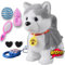 Husky Walking Barking Dog for Kids Interactive Musical Puppy Robot Repeats What You Say, Realistic Licking Tongue Wagging Tail Remote Control Toddler Toys for Girls and Boys Birthday Gifts