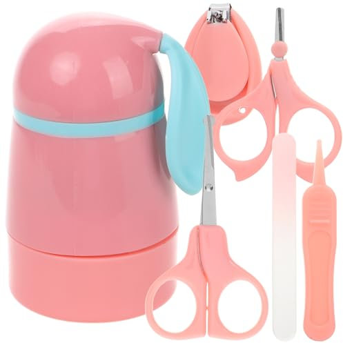 BESTonZON Babynagelpflege Set Elektrische Nagelschneider Für Neugeborene Nagelschere Nagelfeile Und Pinzette Sicheres Pflegekit Für Babys Und Kleinkinder 5 Teiliges Set