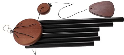Kisangel Carillons Éoliens Élégants en Bois De Poirier pour Décoration Extérieure pour Jardin Terrasse Et Espaces Extérieurs