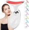 Dispositivo di Bellezza Antirughe, Impacco Caldo a 45 ℃ Terapia Della Luce Massaggiatore Viso EMS lifting del Collo Rassodante per Tonificare il Viso,Timer di spegnimento di 5 minuti (Bianco)