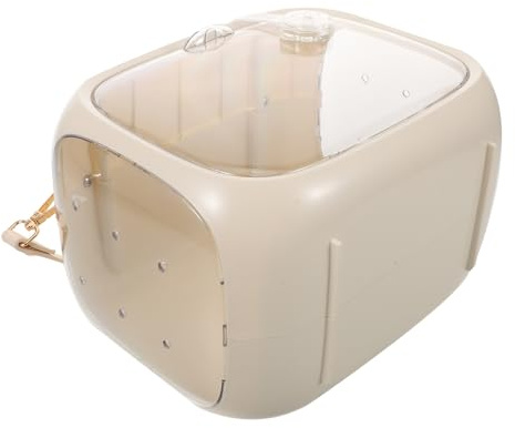 NUOBESTY Jaula De Viaje Portátil para Loros y Pájaros Transparente y Ventilada para Salidas Casa y Paseos