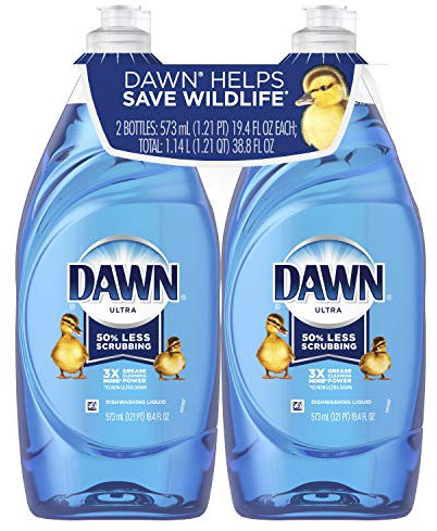 Dawn Jabón líquido para platos, aroma original, 19.4 onzas líquidas (paquete de 2)