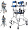 YUOPL Walker Personas Mayores,Marco pie Rehabilitación Hemiplejía,Andador Adultos, Ayuda Caminar Discapacitados,Andador Médico Portátil con Altura Regulable, Apto para Personas de 150-180 Cm