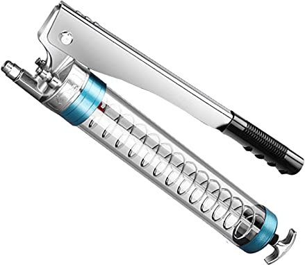 Aocet Pompe à Graisse a Levier Manuelle, Pistolet à Graisse avec Tuyau Flexible de 30cm et Rallonge Rigide de 14.2cm pour Cartouche de 900c ou Graisse en Vrac, 8000PSI