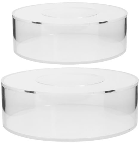 MAGICLULU 2 Pz Alzata per torta trasparente supporto per torta in acrilico supporto per torta riempibile in acrilico supporto per cupcake decorazioni per matrimoni porta dolci
