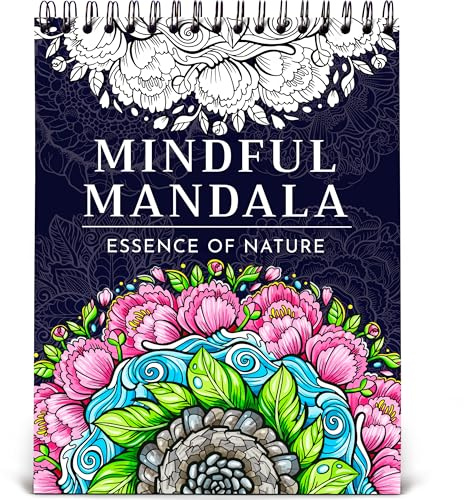 RYVE Coloring Book for Adults - 50 Unique Mandalas for Relaxation and Stress Relief.