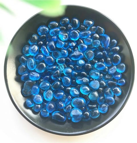 50g 8-12mm K5 Ghiaia di vetro blu mare smaltato colorato Buddha Acquario Acquario Pietre naturali e minerali - Default