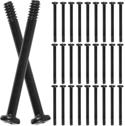 Housoutil Replacement Computer Screws, 50PCS Pc Fan Screws 34mm Length Suitable for Water Cooling Systems