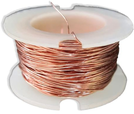 Kupferdraht 0,2mm x 10m Kupferlackdraht Reiner Copper Wire für Gartenarbeit Gemüseanbau DIY Kunsthandwerk