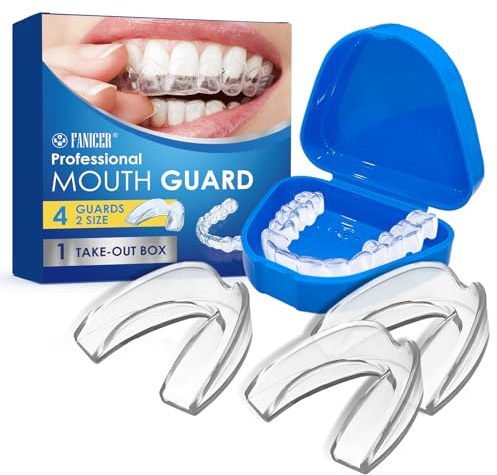 3 Piezas Férula Dental Noche Anti Ronquidos y Bruxismo,Protector Bucal Nocturno Transparente