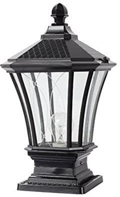 Lampada a Colonna in Vetro Impermeabile per Esterni in Alluminio, Stigma, Navata, Balcone, Lanterna Stradale,De da Terra, E27, Illuminazidecorativa, Apparecchio Di Illuminazione, Portico, Patio, Palo,