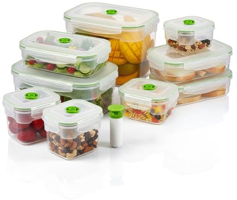 Lasting Freshness 19 x Rectangular Vacuum Storage Containers