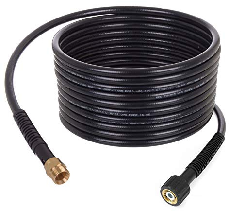 TECHKAR Hochdruckreiniger Schlauchverlängerung – Kärcher Verlängerungsschlauch Ersatz – 200bar kompatibel mit Kärcher M22 Kranzle – Verlängerung für M22x1,5mm Schläuche – 15m Schlauch