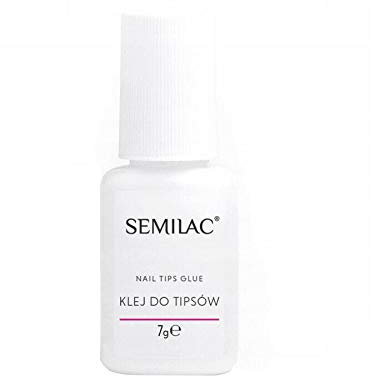 Semilac - Colla per unghie finte in acrilico, 7 g, forte aderenza