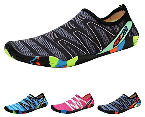Padgene Barefoot Skin Water Shoes Socks, Men Women Quick Dry Water Sport Shoes, Unisex Aqua Shoes for Swim Yoga Beach Running Snorkeling Swimming Surf Scuba Diving Black