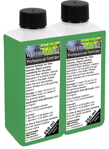 GREEN 24 Engrais de vigne HIGH-TECH Vitis NPK pour plantes en massif ou en pot - fertilise raisins et vignes 500ml