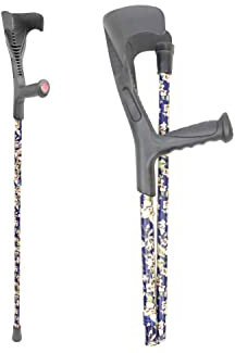 PEPE Mobility - Krücke Klappbar, Unterarmgehstütze Farbe, Gehhilfe Faltbar, Einzeln Höhenverstellbar