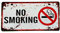 DiiliHiiri Rauchverbotsschild für Bar, Kneipe, Café oder Barbier, Blechschild, Größe: 30 x 15 cm, Rauchverbotsschild, Hinweisschild, Schild, No Smoking (2651-1)