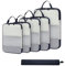 ECOHUB 6 Teilige Koffer Organizer Kompression Set, Netzgewebe Ultraleichte Packtaschen für Rucksack, Recycelt Packwürfel Kompression für Handgepäck, Packing Cubes Reise, Patent Angemeldet(Dunkelblau)
