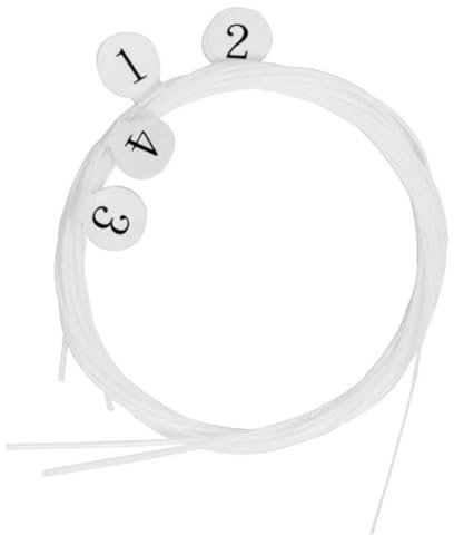 ifundom 4stücke Nylon Ukulele Saiten Ersatz Für Ukulelen Strapazierfähige Und Langlebige Saiten Für Anfänger Und Musiker Hervorragende Klangqualität Und Einfache Handhabung