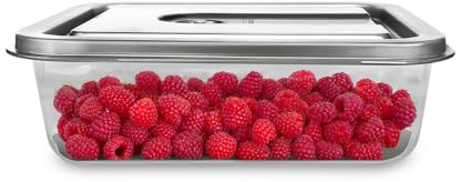 CASO VacuBoxx Inox XL 4,5 vakuumbehållare, 4 500 ml volym, för tryckkänslig och flytande livsmedel, BPA-fri, ugnssäker, diskmaskinssäker, fryssäker