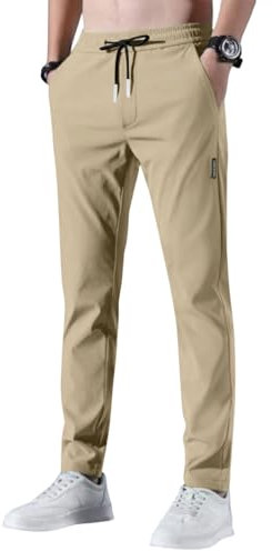 Generisch Jogginghose Herren Lang Sporthose Leichte Atmungsaktiv Schnelltrocknend Trainingshose Freizeithose Motorradhose Graue Arbeitshosen Männer Jagdhose 4XL Pants Fitness Kleidung