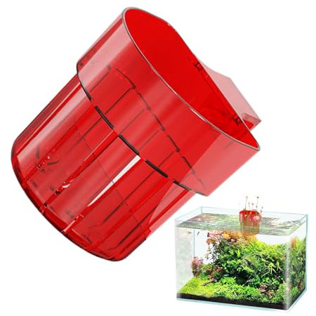 Portapiante da acquario – Cesto Acquatico sospeso con gancio, acquario vaso per piante d'acqua | Tazza da fioriera da parete per decorazione aquascap, vaso verde per paesaggistica del serbatoio