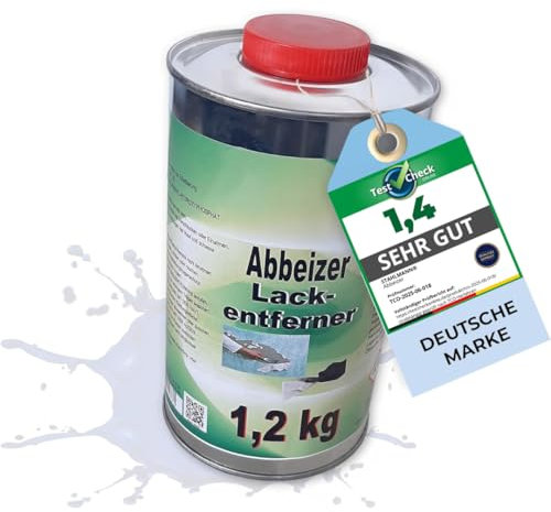 STAHLMANN ® Abbeizer 1,2 Kilo – Abbeizer für Holz, Lack, Metall – Lackentferner, Lackreiniger, Graffiti Entferner – Profi Abbeizer für Lack Holz & Metalloberflächen