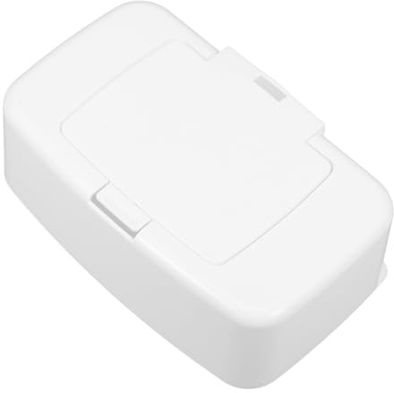 Sewroro Dispensador Portátil de Toallitas Húmedas de Plástico Caja Organizadora Botón para Sala de Estar Dormitorio y Habitación Infantil Soporte Compacto para Toallitas
