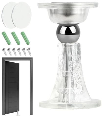 Fermaporta magnetico - Calzo da pavimento adesivo per interni, fermaporta senza trapano, per cucina, ingresso casa, camera da, garage, appartamento hotel