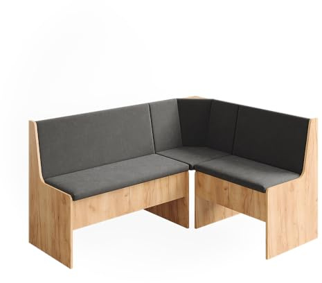 Vicco Esszimmer-Eckbank Ramon, Goldkraft Eiche, 150 x 51 cm mit Stauraum, mit Stauraum unter der Sitzfläche für zusätzlichen Platz