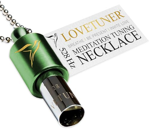 LOVETUNER Collier de Respiration Consciente et Méditation | Fréquence d’Amour Solfeggio 528 Hz | Collier Sifflet Anti-Stress | Favorise le Calme par Soundhealing et Breathwork