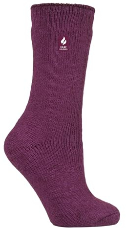 HEAT HOLDERS | Ladies Original Thermal Socks | Size 4-8 UK, 37-42 EU (Deep Fuchsia)