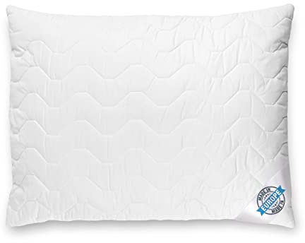 BLUE MOON Kopfkissen 70x90 - hautfreundliches Bett Kissen - Hochwertige Mikrofaser - Schlafkissen - allergiker-freundlich - kopfkissen waschbar - Made in EU - (70cm x 90cm)